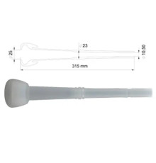 Teat rubber silicone 1-S for milking cows