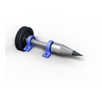 Screw wood splitter with pulley