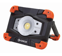 Battery powered floodlight, LED-550, 10W COB, 1000 lumens