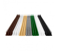 Anti-perching spikes against birds and animals 0.5 m, height 3 cm, different colors available