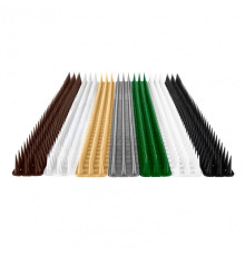 Anti-perching spikes against birds and animals 0.5 m, height 3 cm, different colors available